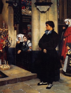 Durante el servicio Martín Lutero duda James Jacques Joseph Tissot Pinturas al óleo